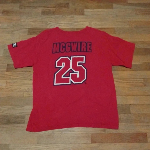 Vintage St. Louis Cardinals Shirt Mark McGwire Starter 90s Ron Gant Auto Large - Picture 2 of 15